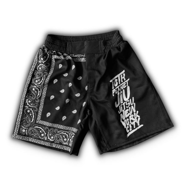MMA×ranor BANDANA DENIM SHORTS MMA18-56 10PNYC Bandana Shorts | Training Shorts | NoGi State of Mind